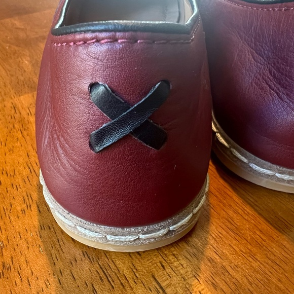 Charix Burgundy Women's Loafers - Picture 5 of 16